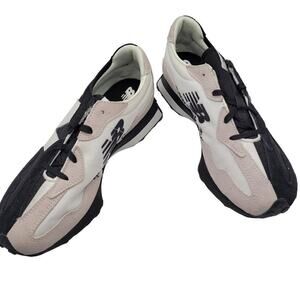 New Balance NIB Kids Girl's 327 Lab Black White Shoes Size 7 GS327BW1